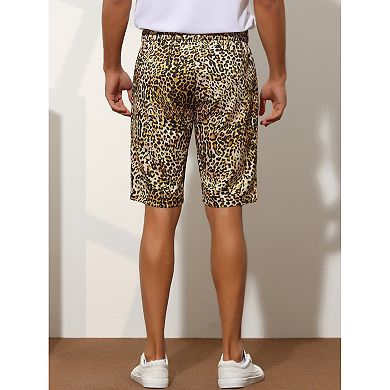 Animal Print Shorts for Men's Regular Fit Summer Shorts Pants