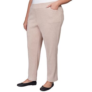 Plus Size Alfred Dunner Knit Corduroy Pull On Average Length Pants