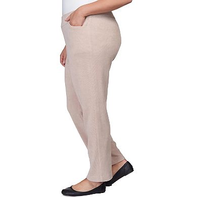 Plus Size Alfred Dunner Knit Corduroy Pull On Average Length Pants