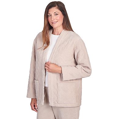Women's Alfred Dunner Quilted Chenille Corduroy Jacket