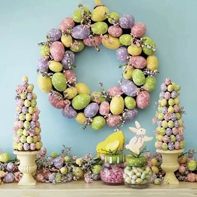 Diy Craft Foam Easter Eggs - Painted Pigeon Bird Eggs - Happy Easter Basket Stuffer Décor