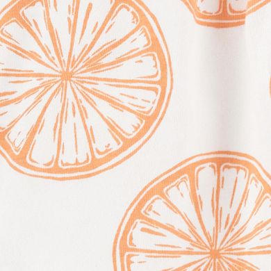 Baby Girl Carter's 3-Piece Orange Slice Tank Tops & Diaper Cover Set