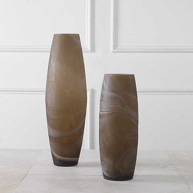 Uttermost Delicate Swirl Vases 2-piece Set