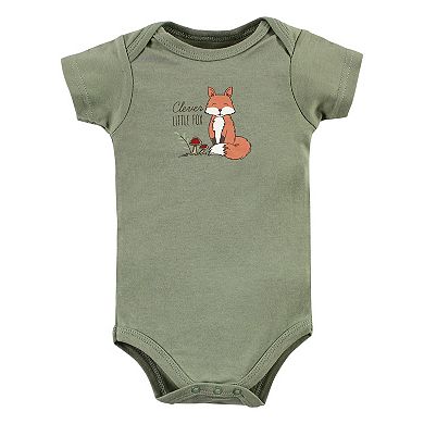 Hudson Baby Unisex Baby Cotton Bodysuits, Forest Deer 5-Pack