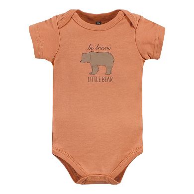 Hudson Baby Unisex Baby Cotton Bodysuits, Forest Deer 5-Pack