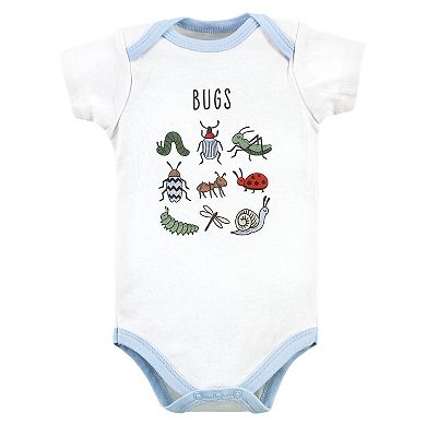 Hudson Baby Unisex Baby Cotton Bodysuits, Bugs 5-Pack