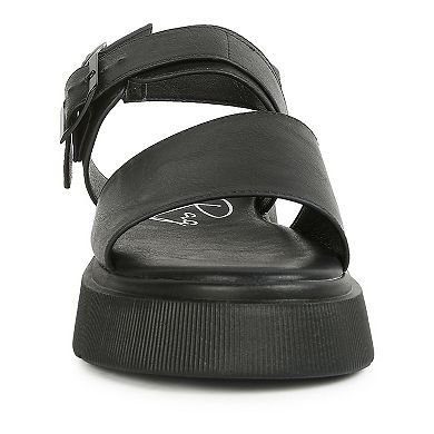 London Rag Gladen Pin Buckle Women's Platform Sandals