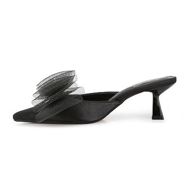 London Rag Asma Organza Women's Heeled Mules