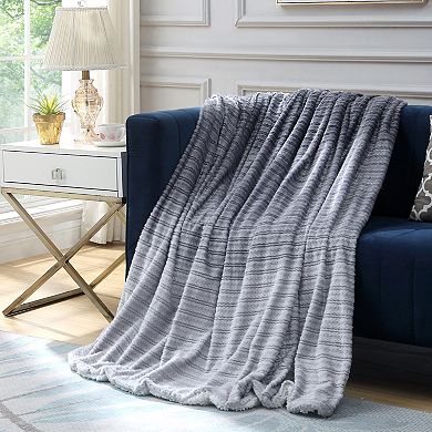 Laine Throw Sherpa Blanket Super Soft