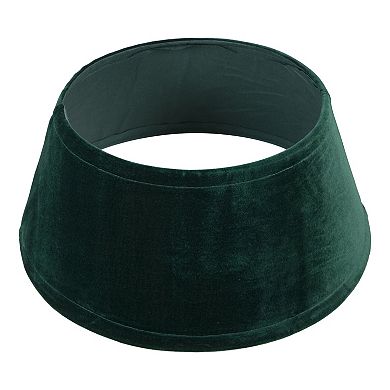 22" Hunter Green Velvet Christmas Tree Collar