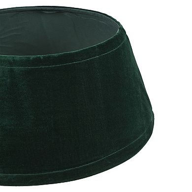 22" Hunter Green Velvet Christmas Tree Collar