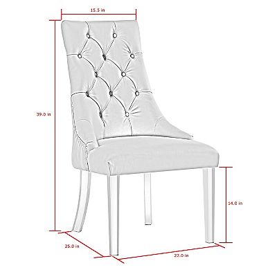 Steve Dining Chair Acrylic Leg