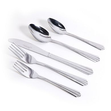 Gibson Home Classic Canberra 45 Piece Stainless Steel Flatware Set