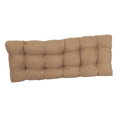 Blazing Needles 46-inch by 19-inch Tufted Solid Microsuede Bench Cushion