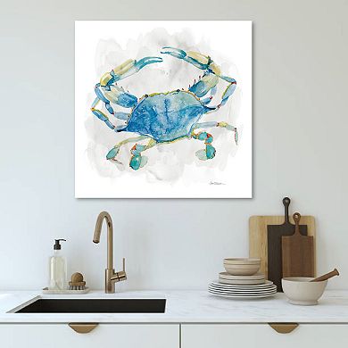 COURTSIDE MARKET Blue Crab Canvas Wall Art