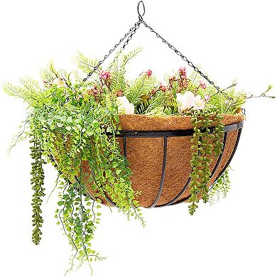 2 Pack Coco Fiber Liners for 17 to 22 Inch Hanging Basket Planter, Gardening Supplies (31 in)