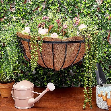 2 Pack Coco Fiber Liners for 17 to 22 Inch Hanging Basket Planter, Gardening Supplies (31 in)