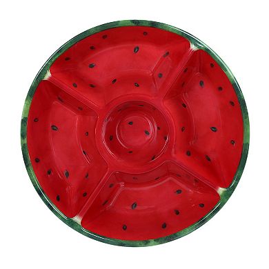 Celebrate Together Summer Watermelon Melamine Chip & Dip Tray