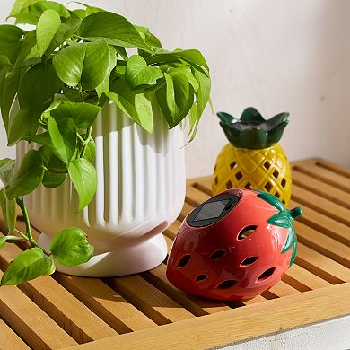 Sonoma Goods For Life® Ceramic Strawberry Solar Led Lantern