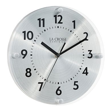 La Crosse Technology 10-in. Orion Metal Silent Quartz Analog Wall Clock