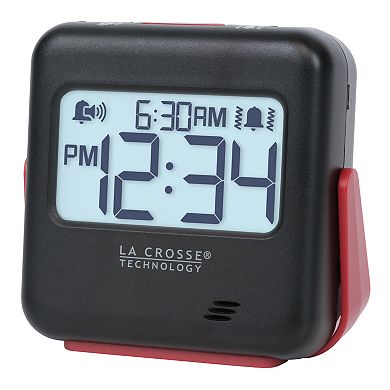 La Crosse Technology Digital Vibration Travel Alarm Clock