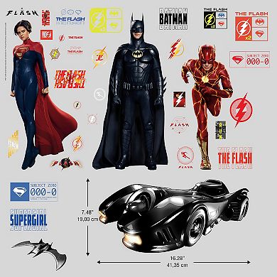 RoomMates The Flash Movie Super Heroes Set Wall Decals