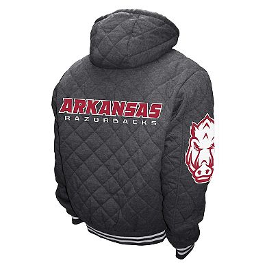 Men's Arkansas Razorbacks Hooded Diamond Quilt Jacket