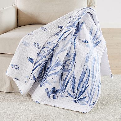 Levtex Home Indigo Tide Quilted Throw