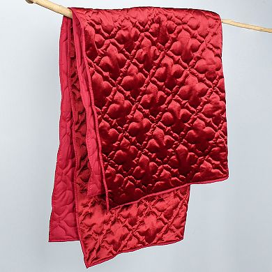 Levtex Home Caserta Velvet Red Quilted Throw