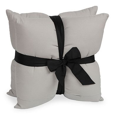 Sonoma Goods For Life Slubbed Solid 2-piece 18" x 18" Throw Pillow Set
