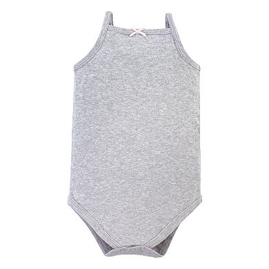 Infant Girl Cotton Sleeveless Bodysuits 5pk