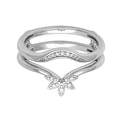 Love Always 10k White Gold Diamond Accent Enhancer Ring