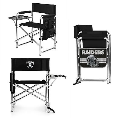 NFL Las Vegas Raiders Sports Chair with Side Table