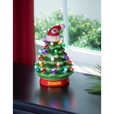 Evergreen Enterprises 8" LED Kansas City Chiefs Ceramic Christmas Tree