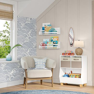 RiverRidge Kids 2-Piece Book Nook Wall Bookshelf Set