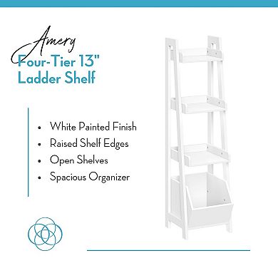 RiverRidge Home Amery 4-Tier Ladder Shelf & Organizer