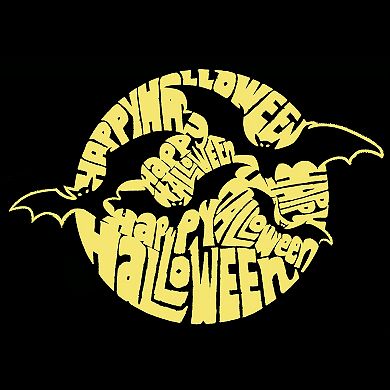 Boy's Word Art T-shirt - Halloween Bats