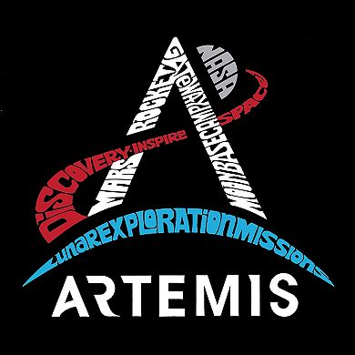 NASA Artemis Logo - Boy's Word Art T-Shirt