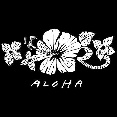 Aloha - Mens Word Art Crewneck Sweatshirt