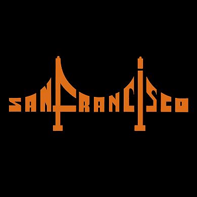 San Francisco Bridge - Mens Word Art Crewneck Sweatshirt