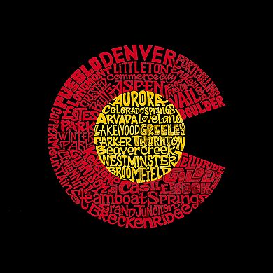 Colorado - Mens Word Art Crewneck Sweatshirt