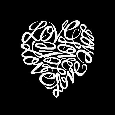 Love Heart - Women's Word Art Crewneck Sweatshirt
