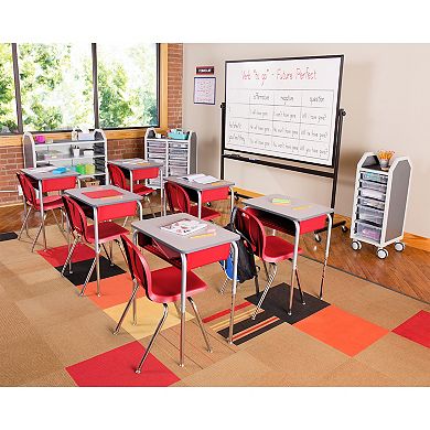 Learniture Structure Series Open Front School Desk (2 Pack)