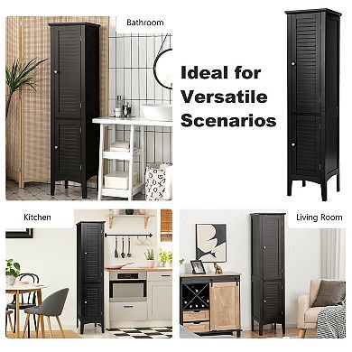 Freestanding Bathroom Storage Cabinet for Kitchen and Living Room