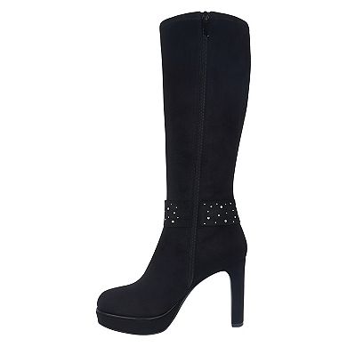 Impo Onneli Women's Bling Stretch Over-the-Knee Platform Boots
