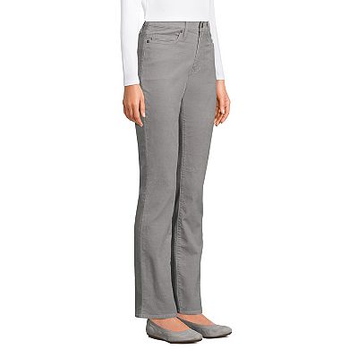 Women's Lands' End High Rise Straight Leg Corduroy Pants