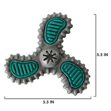 TPR Dental Spinner Dog Toy - For Light/Medium Chewers