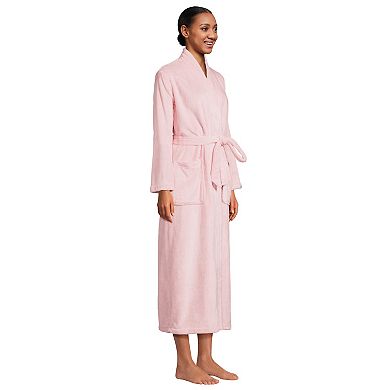 Women's Lands' End Cozy Plush Long Wrap Robe