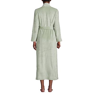 Women's Lands' End Cozy Plush Long Wrap Robe