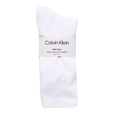Women's Calvin Klein 3-Pack Super Soft Dress Crew Socks